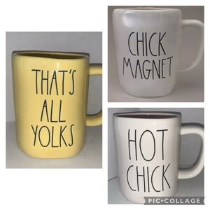 Rae Dunn Easter Ceramic Mugs Set of 3